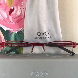 OVVO Optics frame with original box and dust bag, Red, New condition